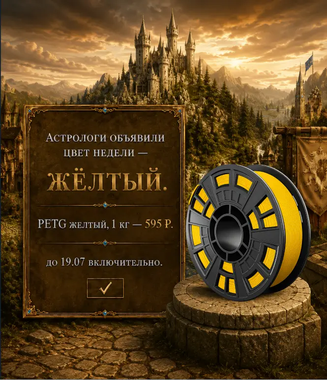 Астрологи объявили неделю жёлтого PETG! 